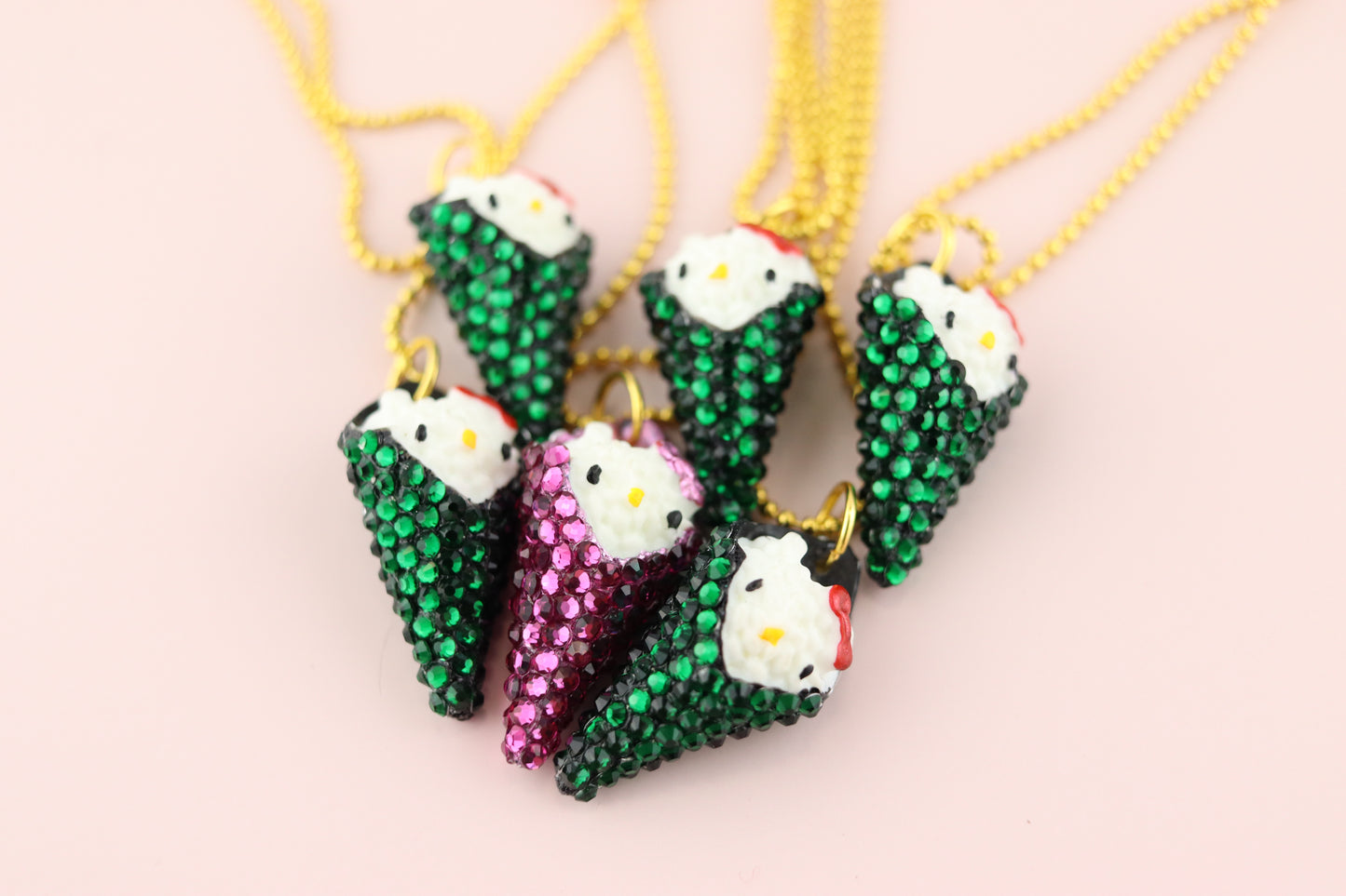 Temaki Twinkle Necklace with Gold Hardware