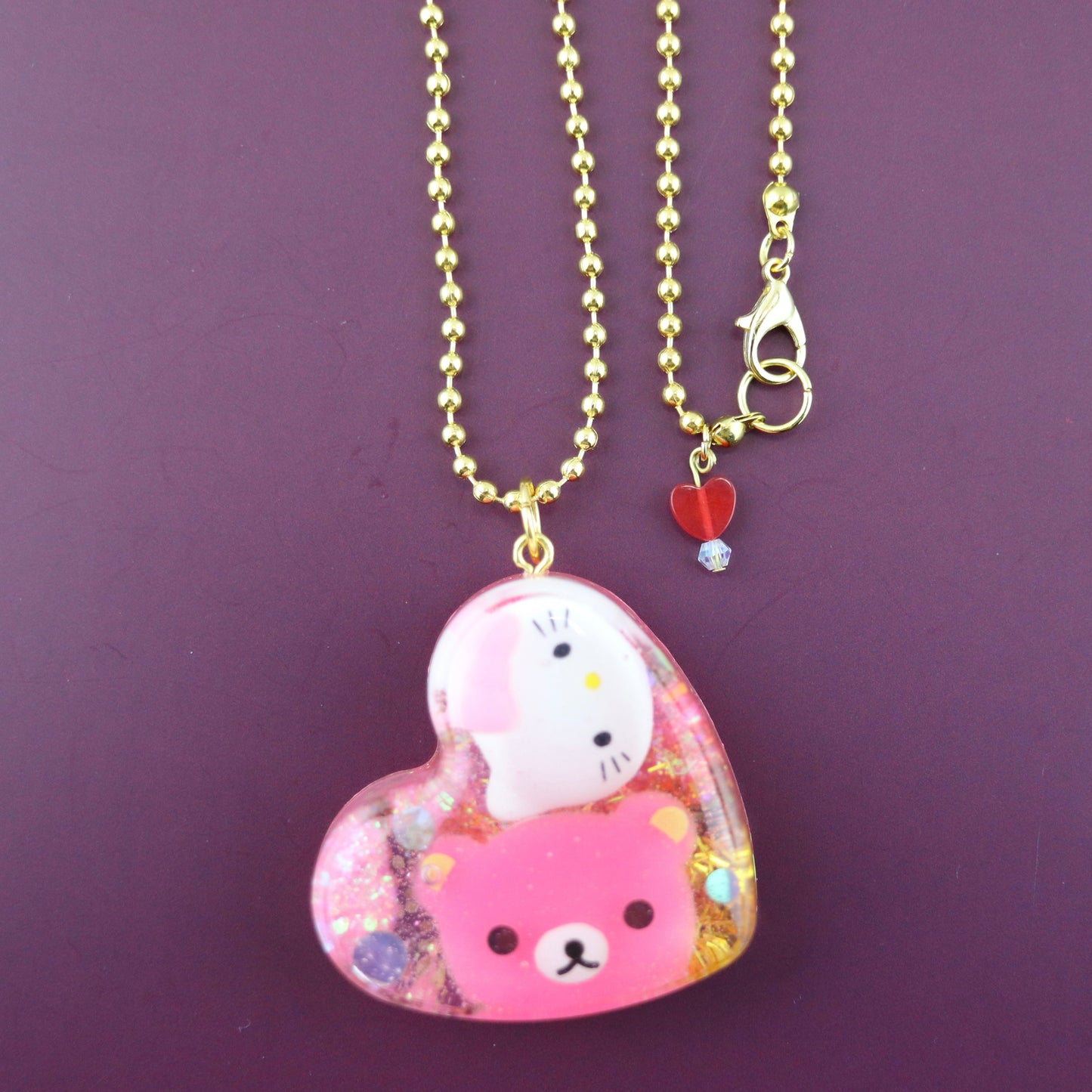 OG Heart “Bear-y Sweet” Necklace – with Gold Hardware NGH-1017