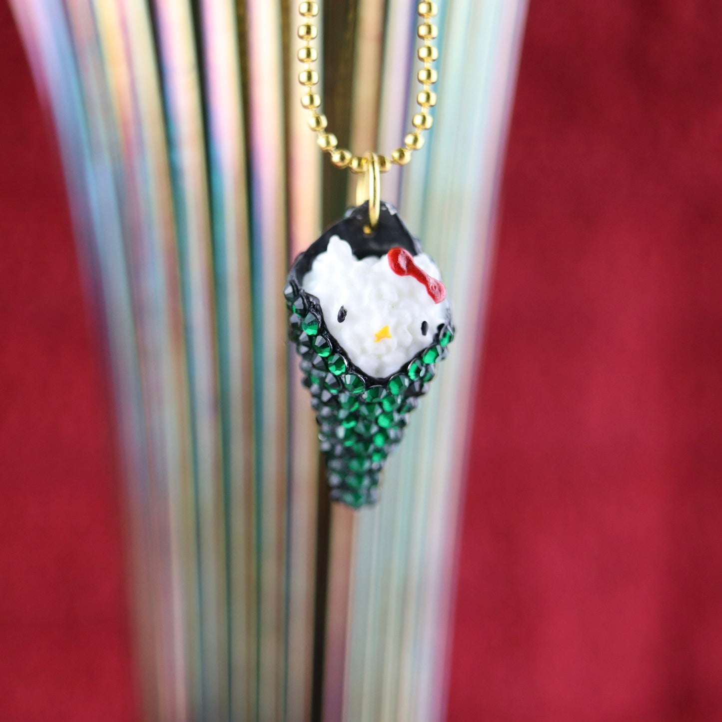 Temaki Twinkle Necklace with Gold Hardware