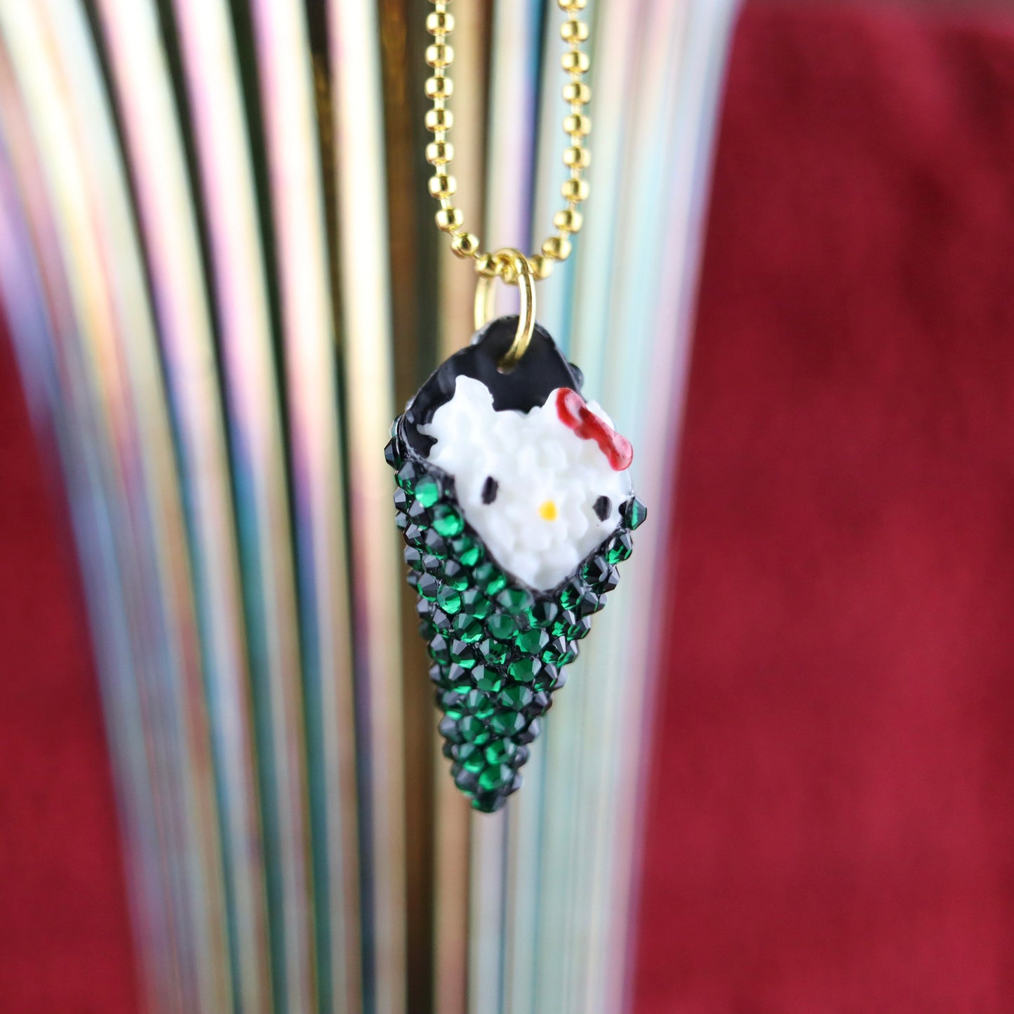 Temaki Twinkle Necklace with Gold Hardware