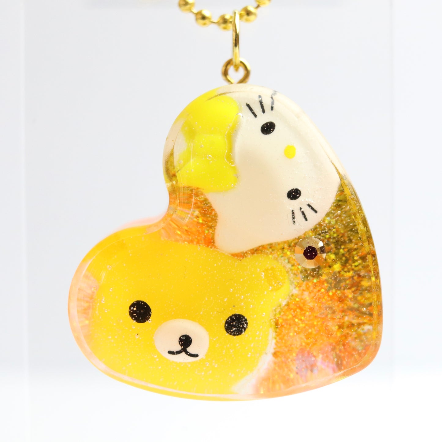 OG Heart “Honey Bear Charm" Necklace – with Gold Hardware NGH-1023