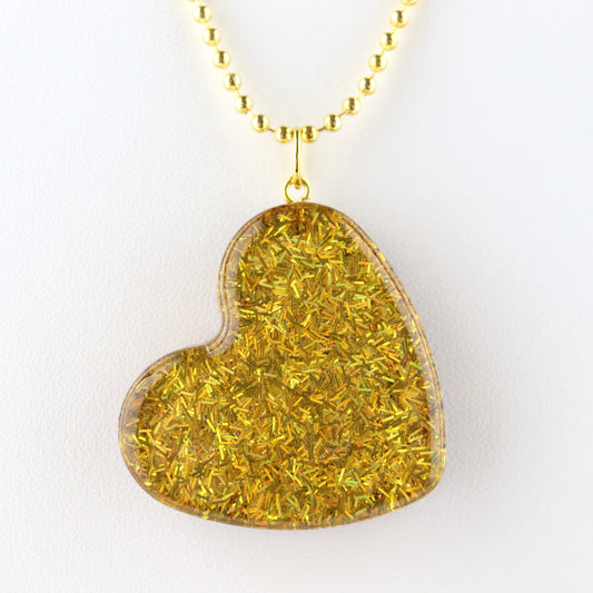 “Heart of Gold” OG Heart Necklace – with Gold Hardware NGH-1005