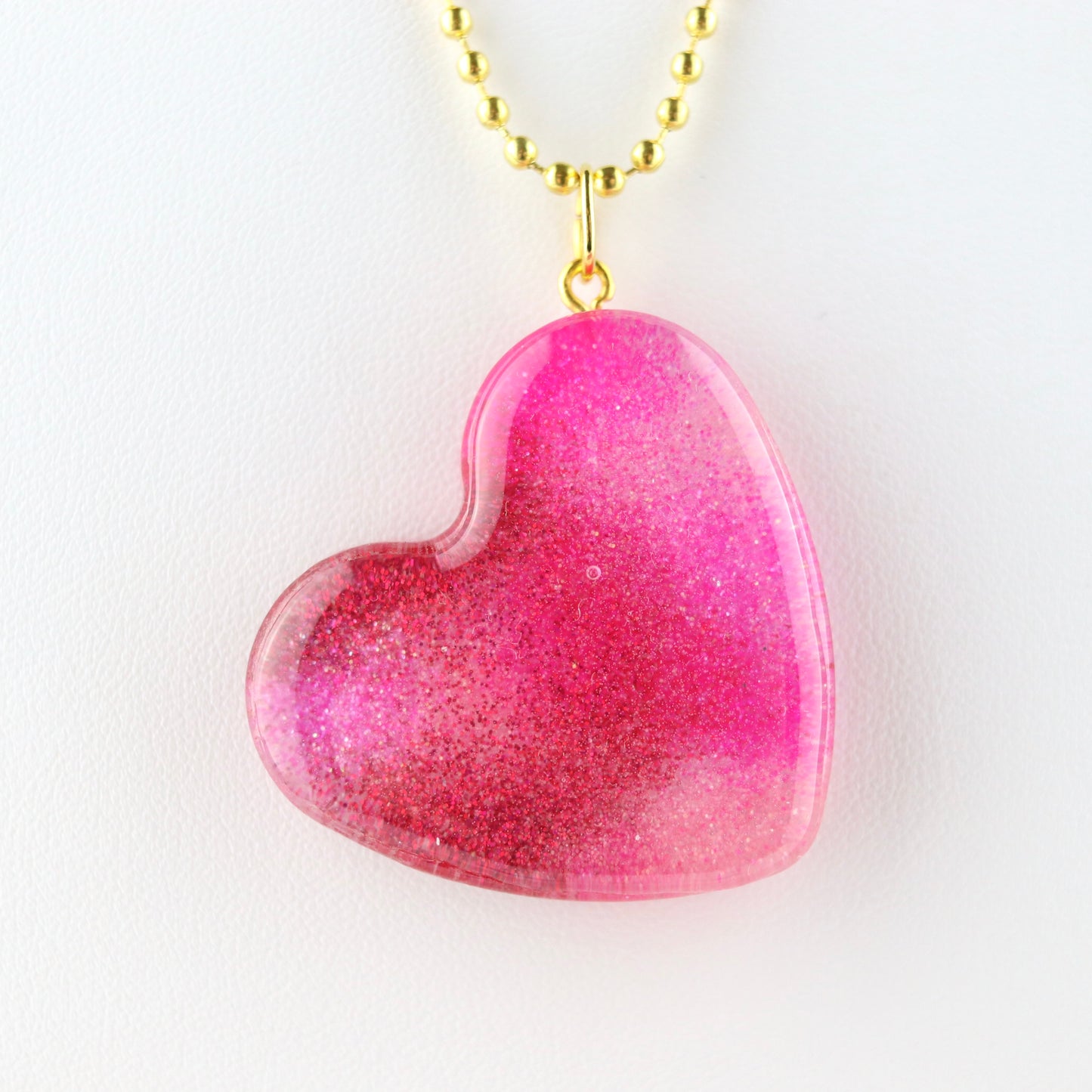 “Pink Panther” OG Heart Necklace – with Gold Hardware NGH-1008