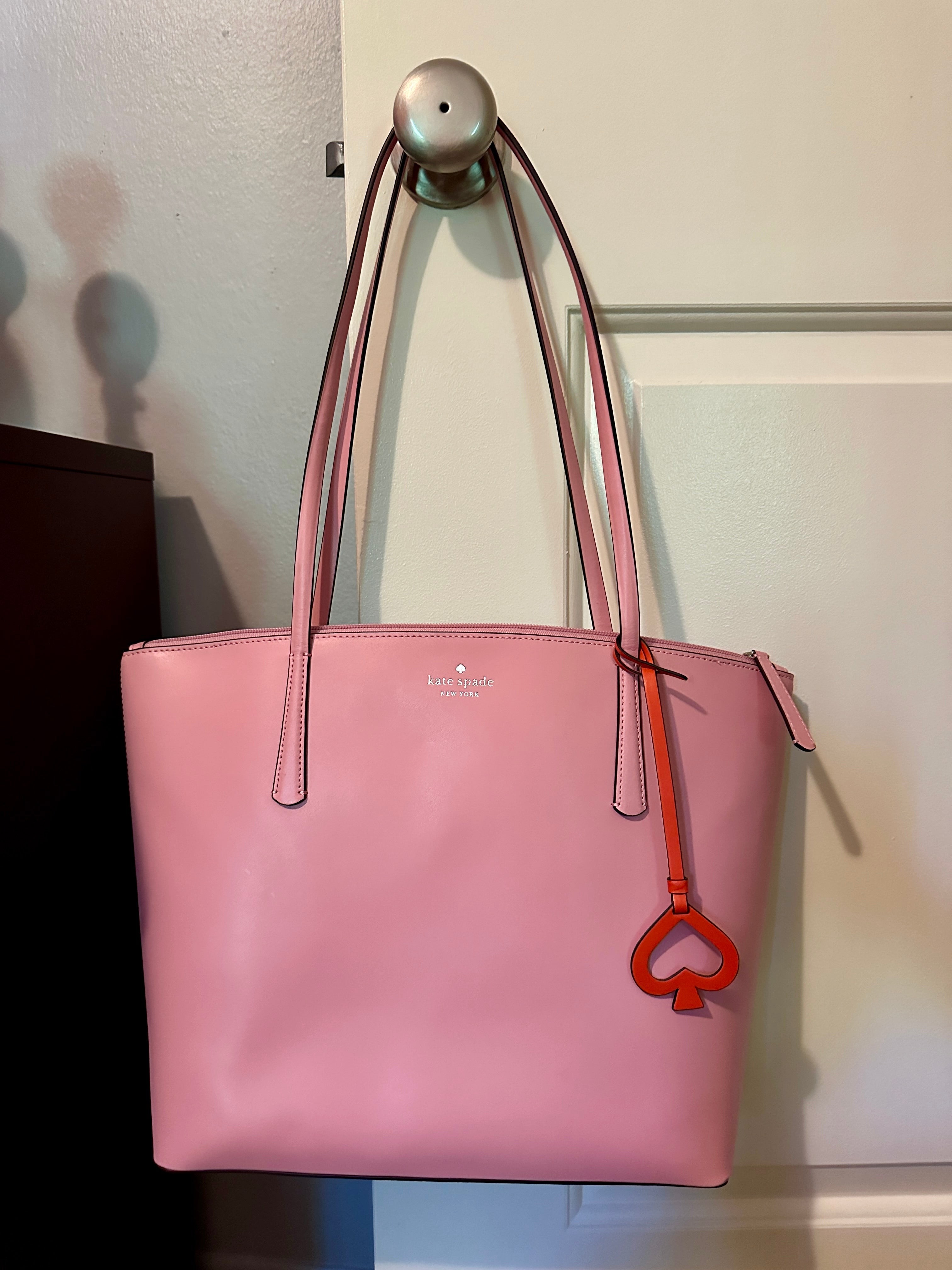 Kate spade light pink tote best sale